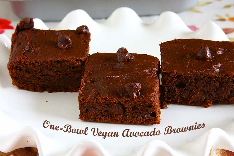 Vegan Avocado Brownies