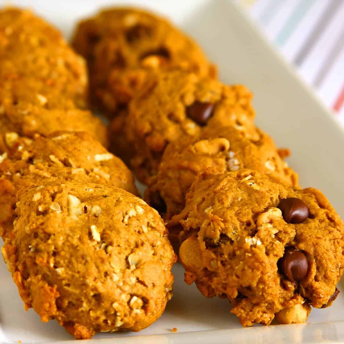 Banana Oatmeal Chocolate Chip Cookies